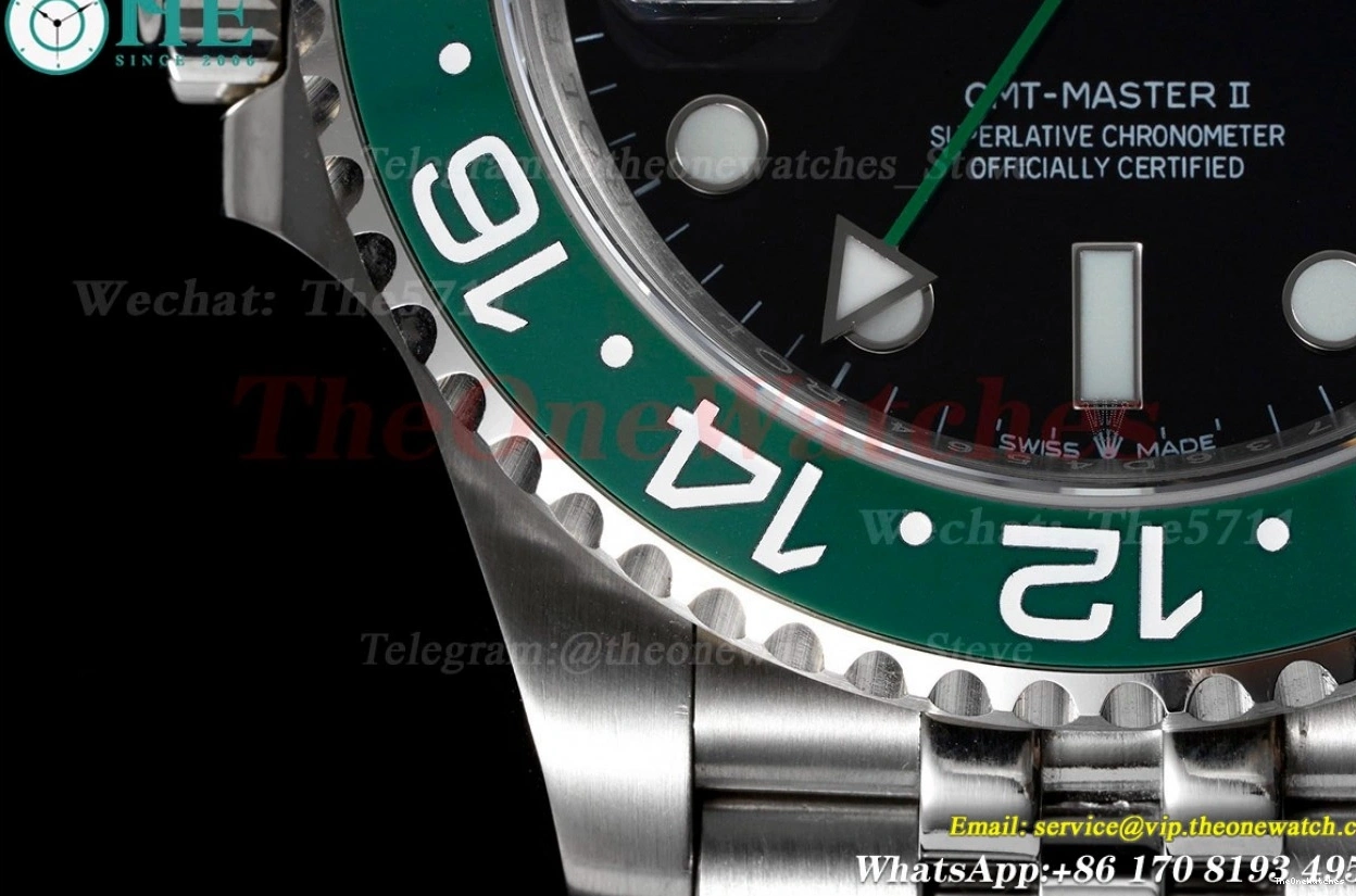 40mm Black VR3186 GMT GMF II Master 126720 Sprite SS Jub Dial SS 0521